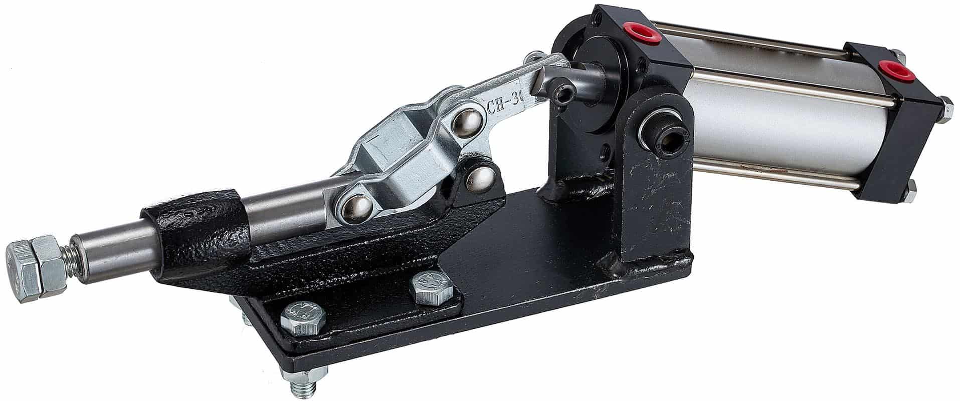 Heavy-duty pneumatic toggle clamps