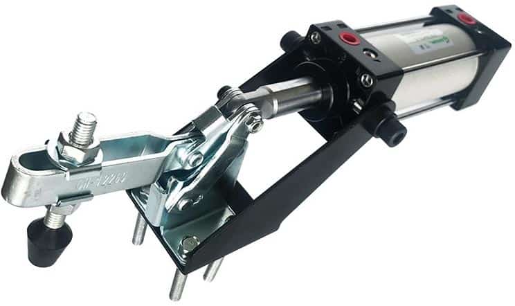 Heavy-duty pneumatic toggle clamps